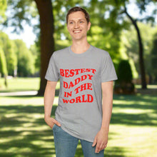 Bestest Daddy In The World T-Shirt Red