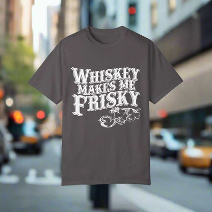Whiskey Makes Me Frisky T-Shirt – Funny Drinking Humor Graphic Tee Gift - WJMAPPAREL.COM