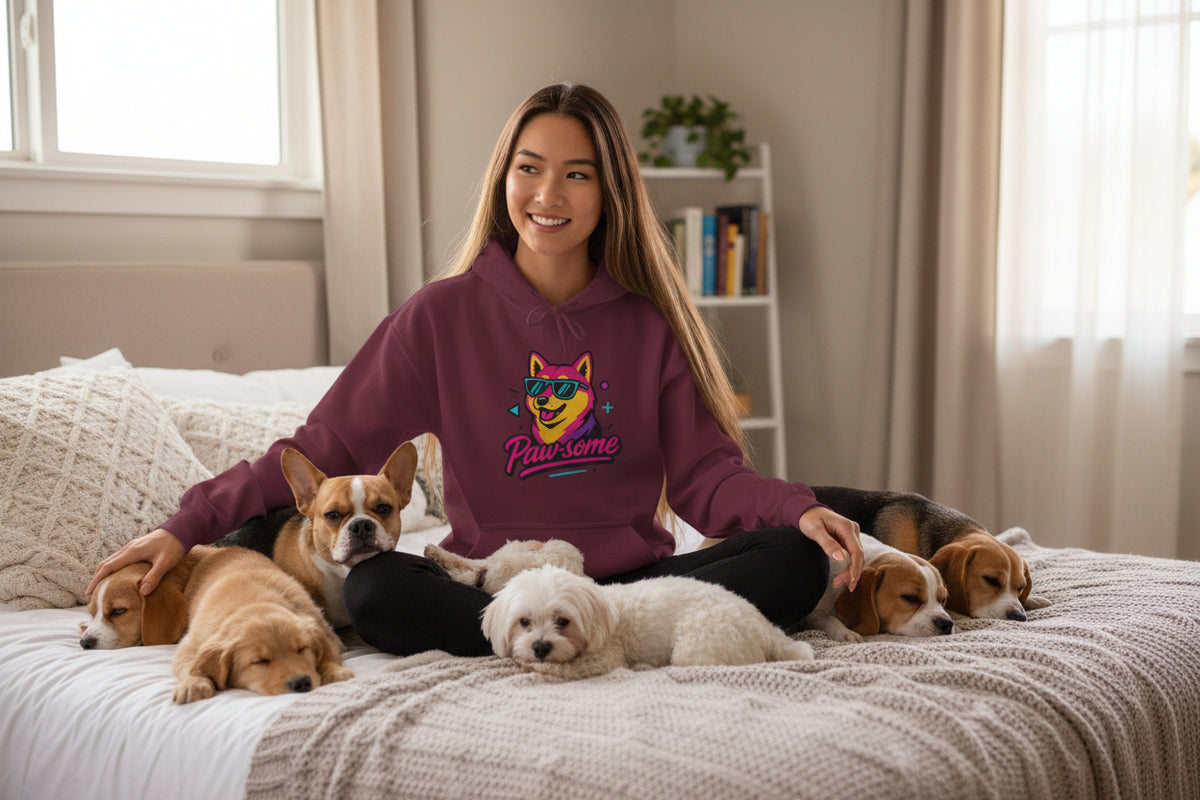 Paw-some Neon Dog Hoodie