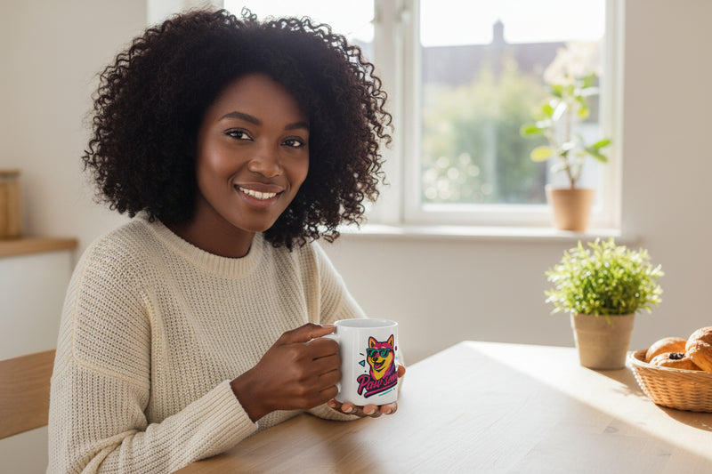 Paw-some Neon Dog 11oz Mug