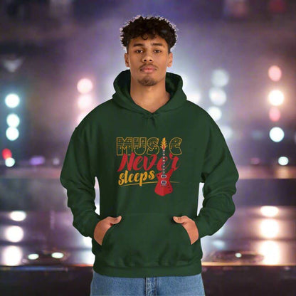 Music Never Sleeps Hoodie – Musician & DJ Sweatshirt Gift - WJMAPPAREL.COM