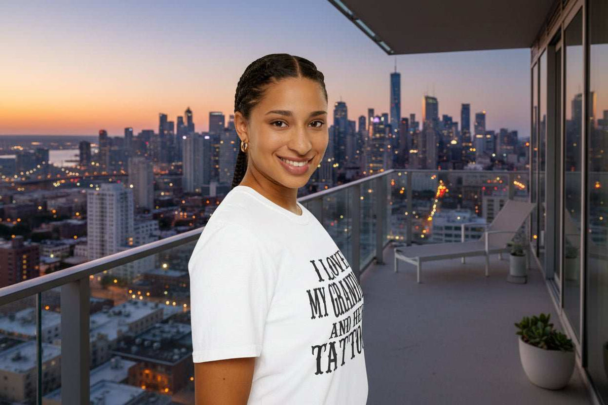 Funny Grandma T-Shirt – “Love Grandma And Her Tattoos” Gift for Mother’s Day or Birthday - WJMAPPAREL.COM