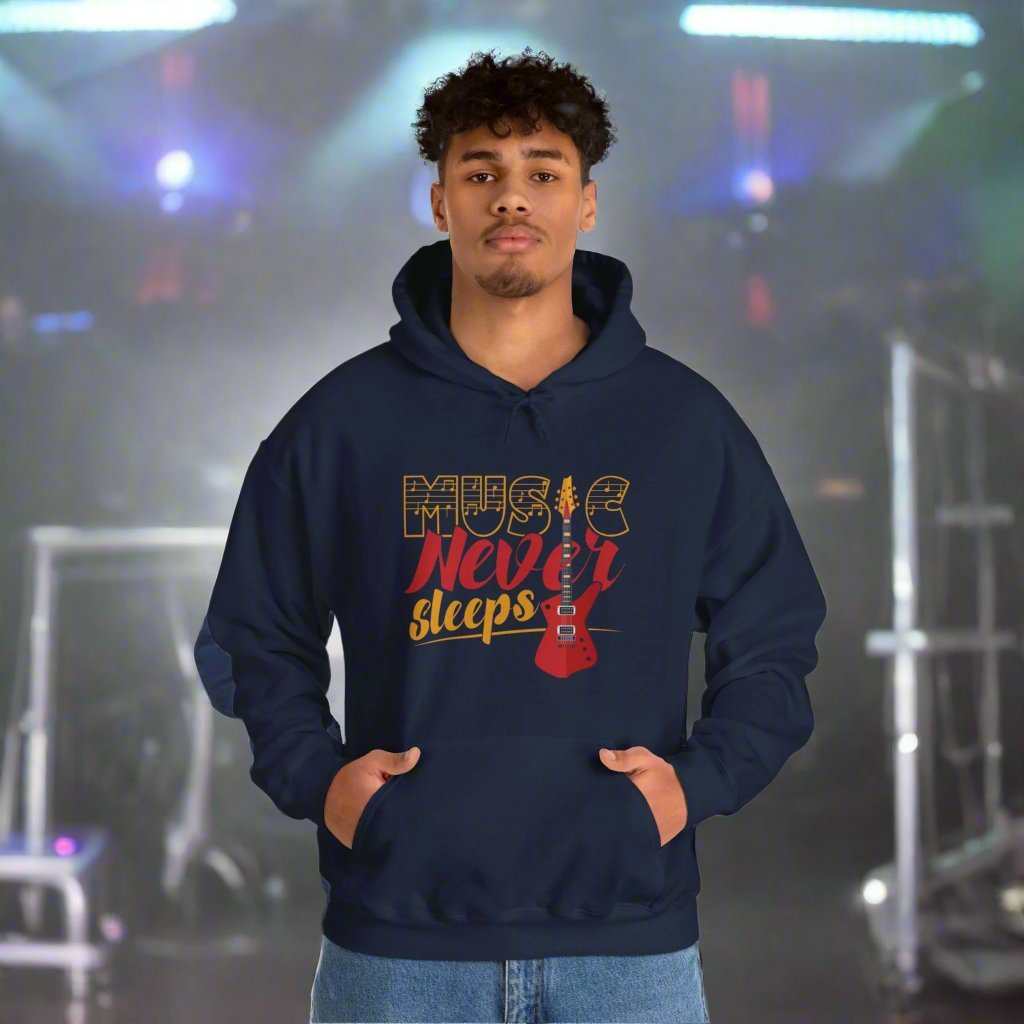 Music Never Sleeps Hoodie – Musician & DJ Sweatshirt Gift - WJMAPPAREL.COM