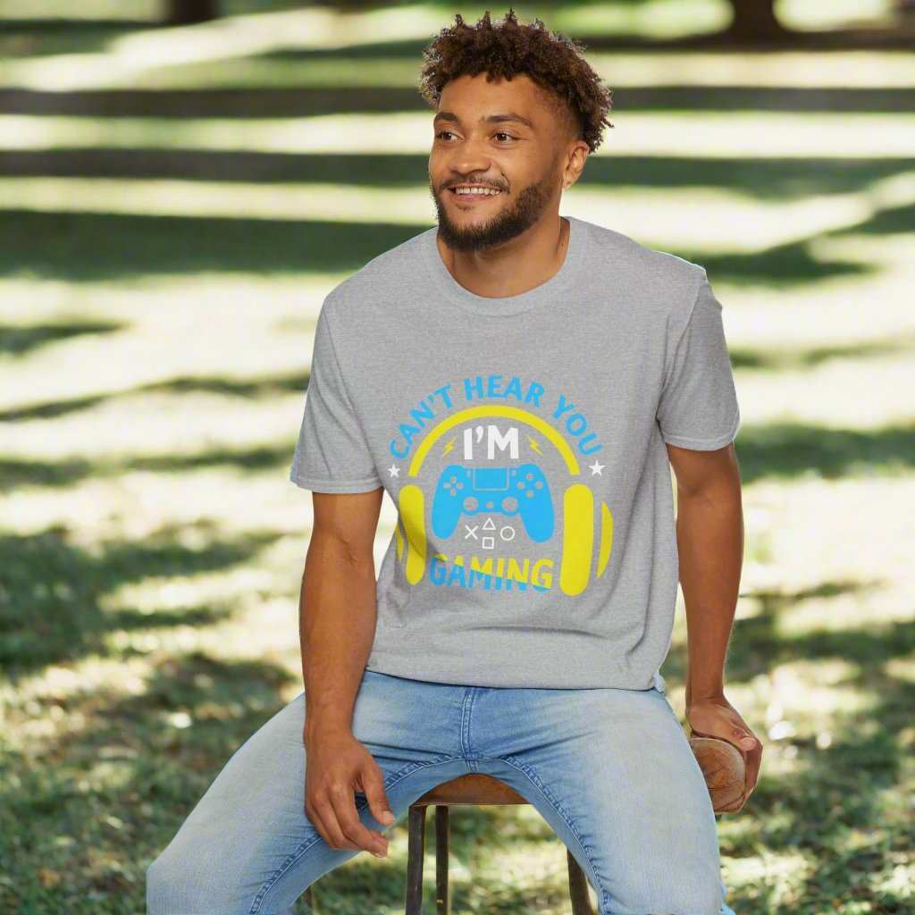 Can’t Hear You I’m Gaming T-Shirt – Funny Gamer Graphic Tee Gift - WJMAPPAREL.COM