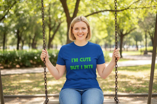 Cute But I Bite T-Shirt – Funny Sassy Graphic Tee Gift - WJMAPPAREL.COM