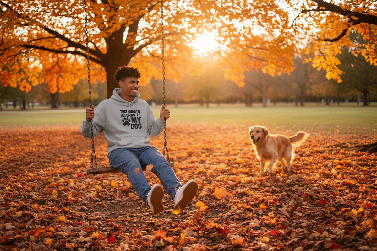 This Human Belongs to My Dog Hoodie