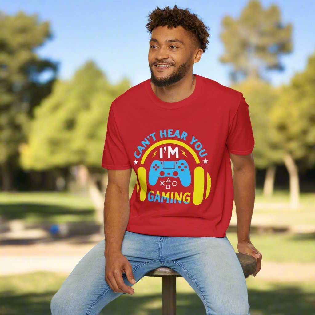 Can’t Hear You I’m Gaming T-Shirt – Funny Gamer Graphic Tee Gift - WJMAPPAREL.COM