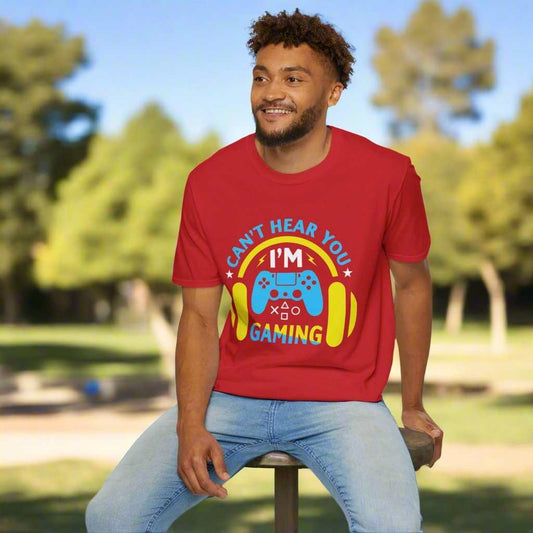 Can’t Hear You I’m Gaming T-Shirt – Funny Gamer Graphic Tee Gift - WJMAPPAREL.COM