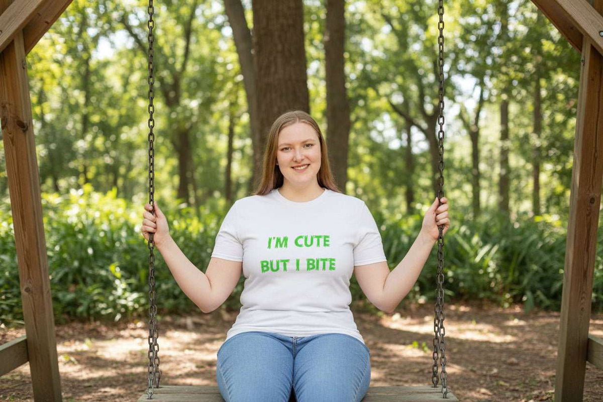 Cute But I Bite T-Shirt – Funny Sassy Graphic Tee Gift - WJMAPPAREL.COM