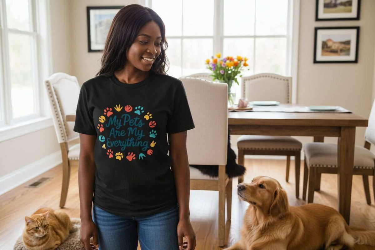 My Pets Are Everything T-Shirt – Cute Dog & Cat Lover Gift Tee - WJMAPPAREL.COM