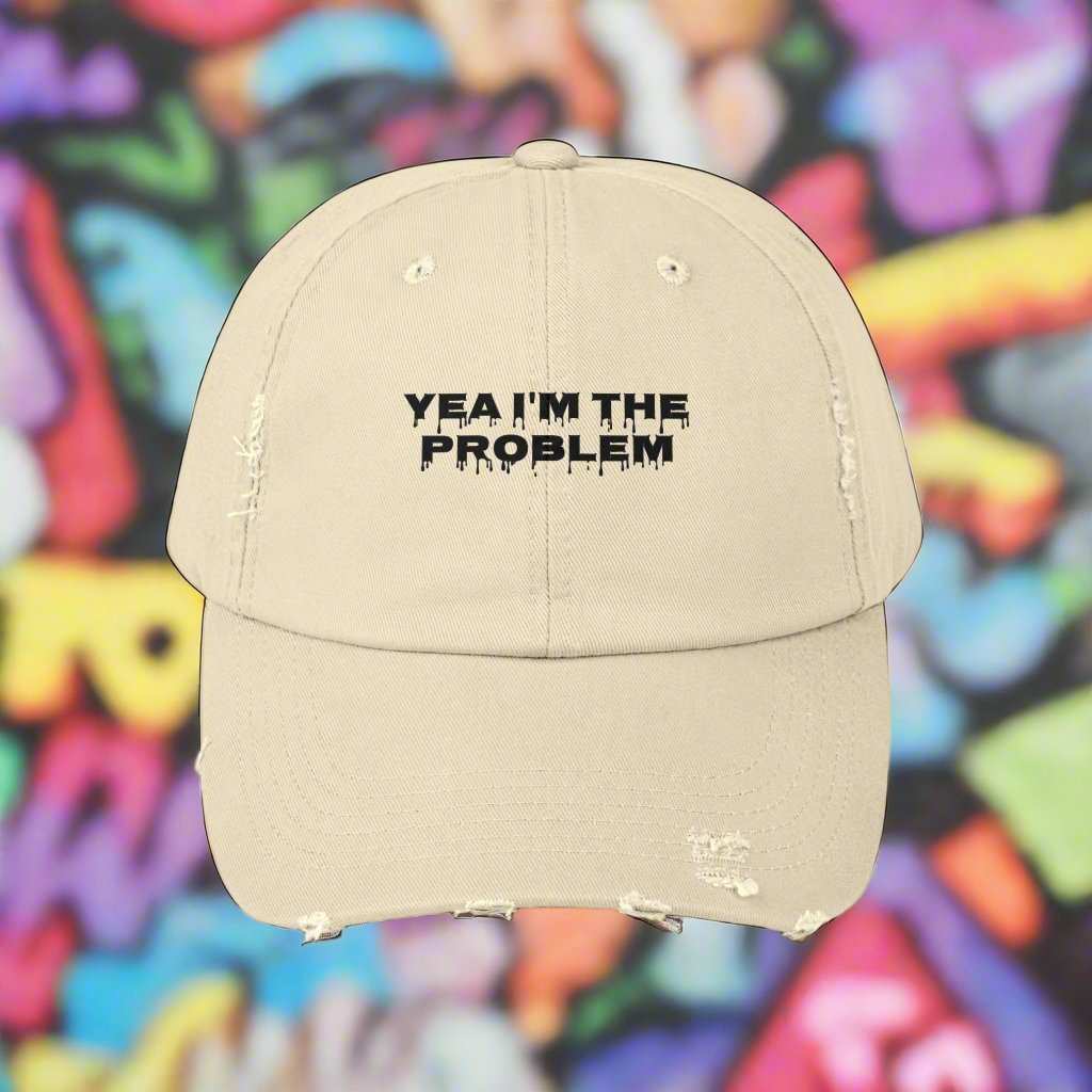 Yea I’m The Problem Dad Hat – Funny Sarcastic Adjustable Cap Gift - WJMAPPAREL.COM