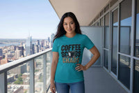 Funny Nurse T-Shirt – “Coffee Scrubs Chaos” Gift for Nurses Birthday or Christmas - WJMAPPAREL.COM