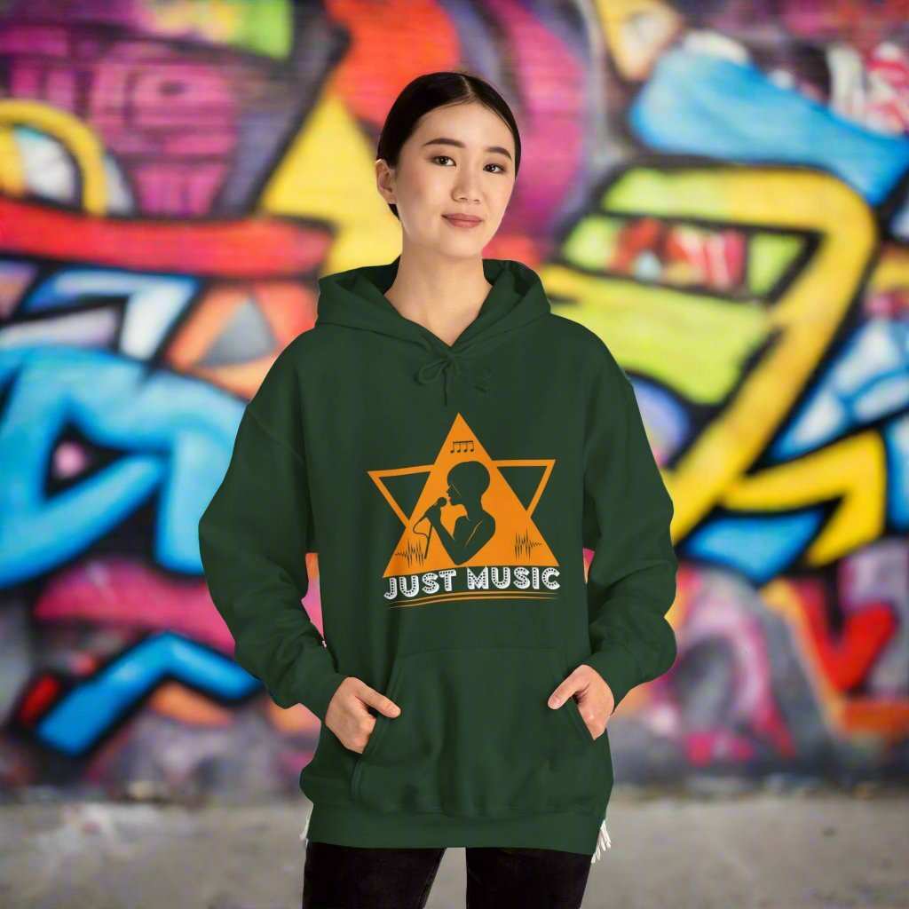 Just Music Hoodie – Minimalist Music Lover Sweatshirt Gift - WJMAPPAREL.COM