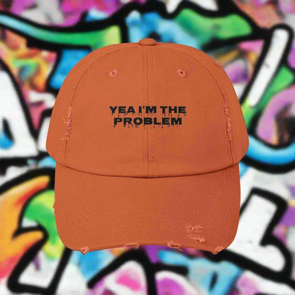 Yea I’m The Problem Dad Hat – Funny Sarcastic Adjustable Cap Gift - WJMAPPAREL.COM