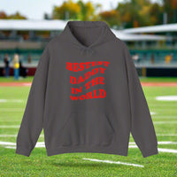 Bestest Daddy In The World Hoodie Red