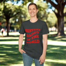 Bestest Daddy In The World T-Shirt Red