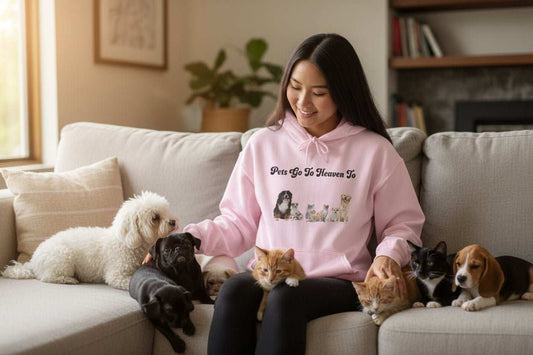 Pets Go To Heaven Hoodie – Dog & Cat Memorial Sympathy Gift Tee - WJMAPPAREL.COM