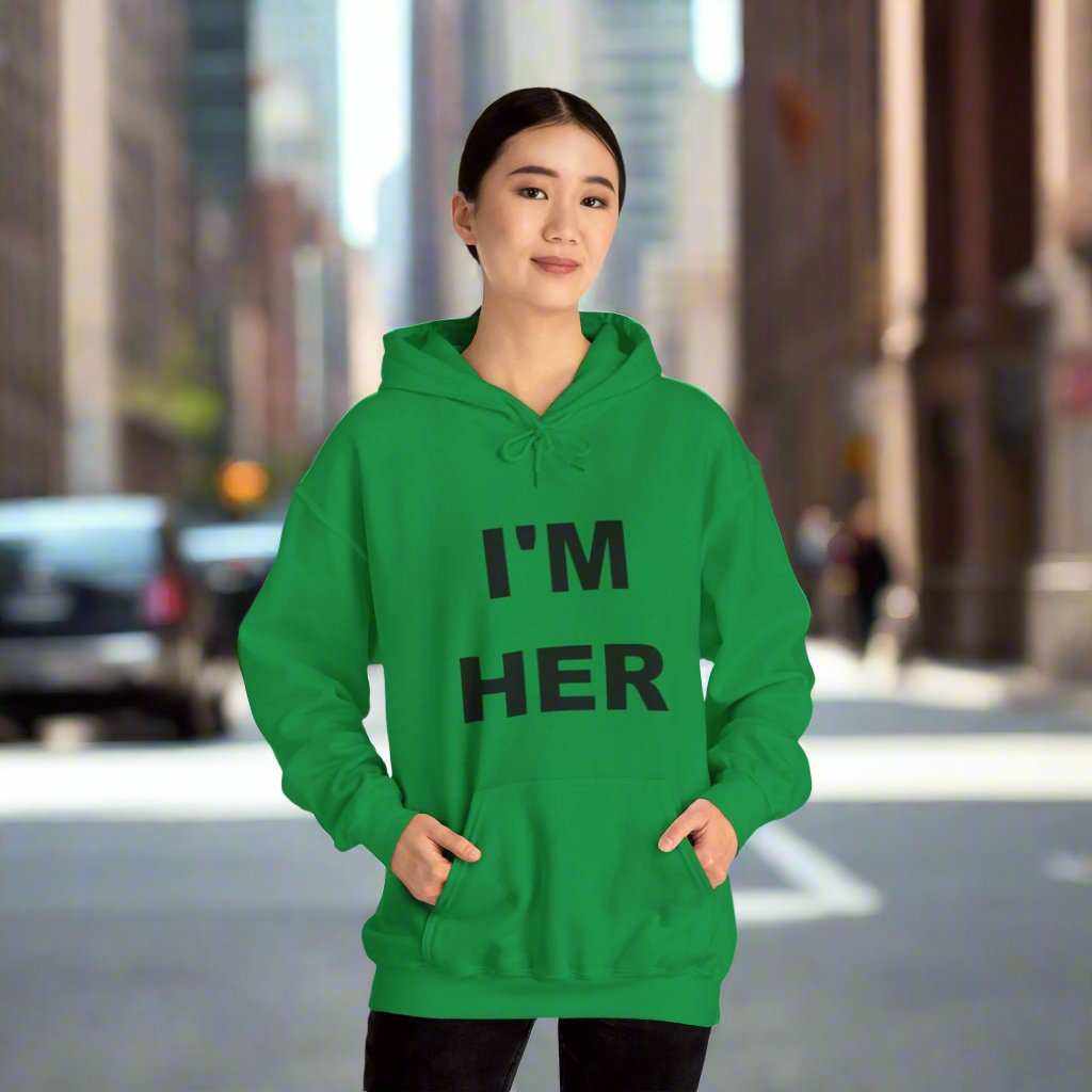 I’m Her Graphic Hoodie – Bold Confident Women’s Sweatshirt Gift - WJMAPPAREL.COM