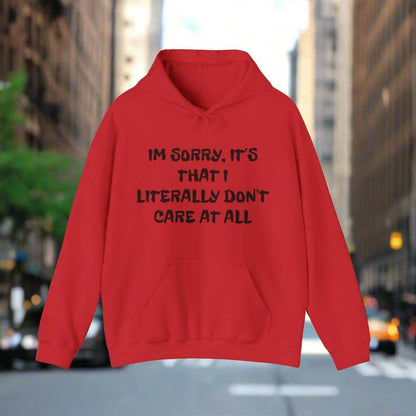Don’t Care At All Hoodie – Funny Sarcastic Graphic Sweatshirt Gift - WJMAPPAREL.COM
