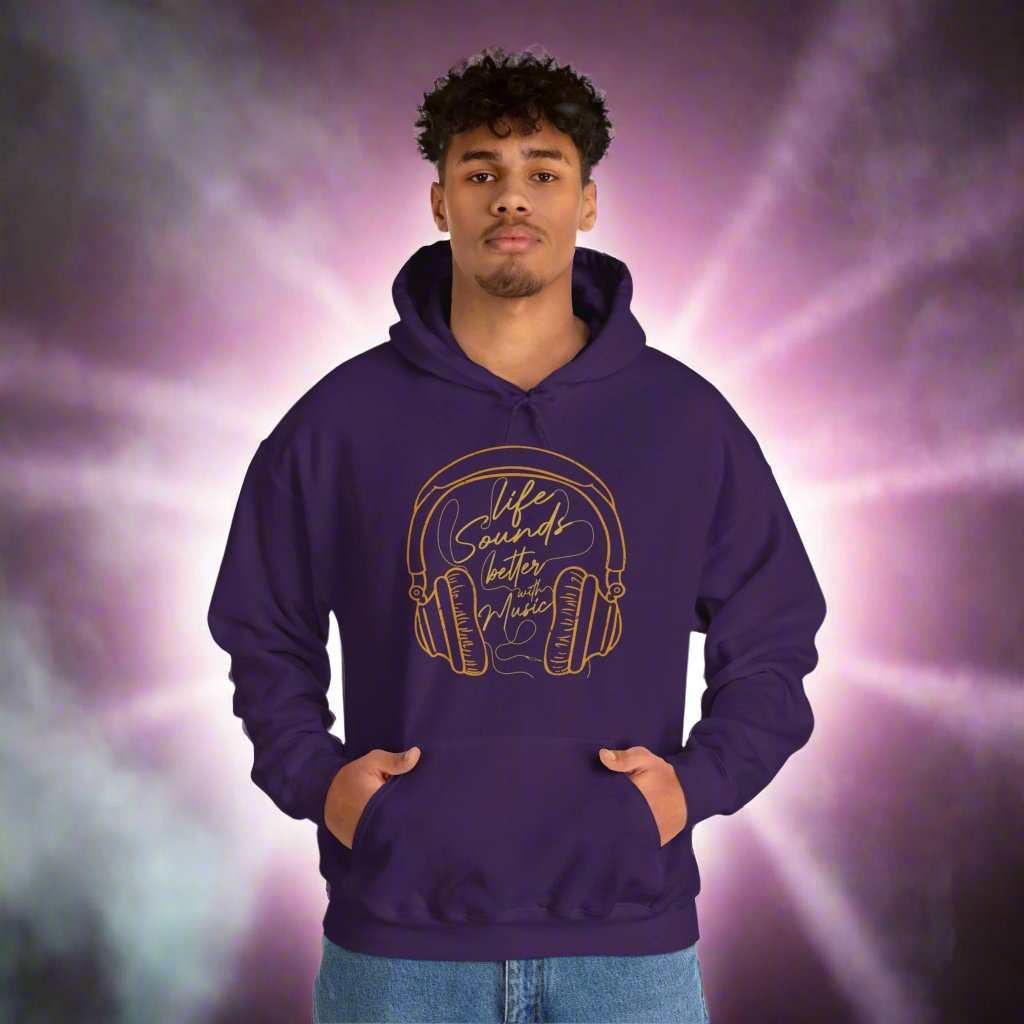 Life Sounds Better With Music Hoodie – Music Lover Sweatshirt Gift - WJMAPPAREL.COM