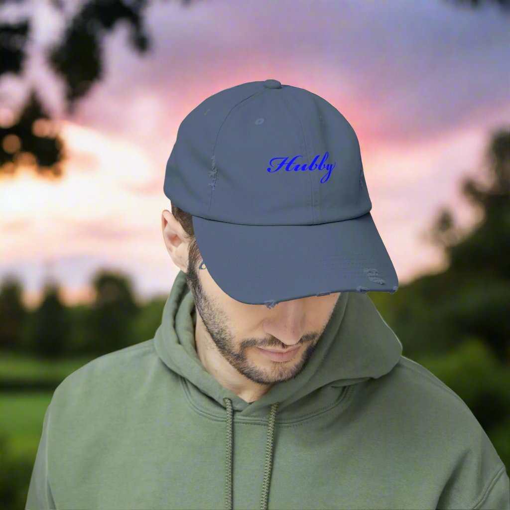 Hubby Dad Hat – Cute Husband Adjustable Cap Anniversary Gift - WJMAPPAREL.COM
