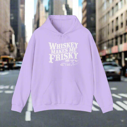 Whiskey Makes Me Frisky Hoodie – Funny Drinking Humor Sweatshirt Gift - WJMAPPAREL.COM