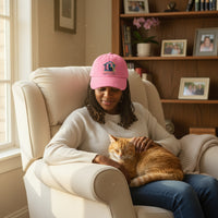 Watercolor Cat Inside House Hat