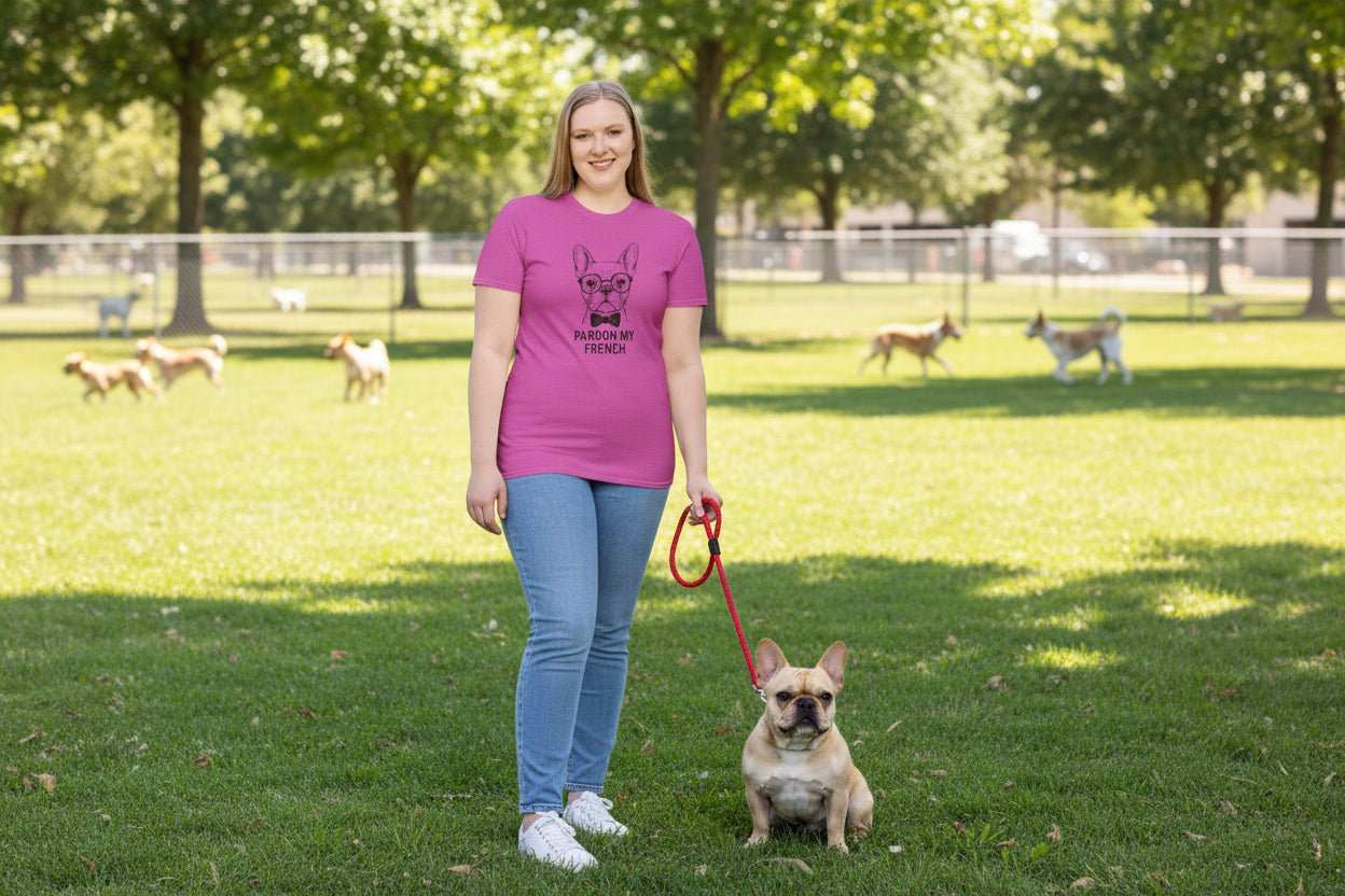 French Bulldog With Glasses T-Shirt – Funny Frenchie Lover Gift Tee - WJMAPPAREL.COM