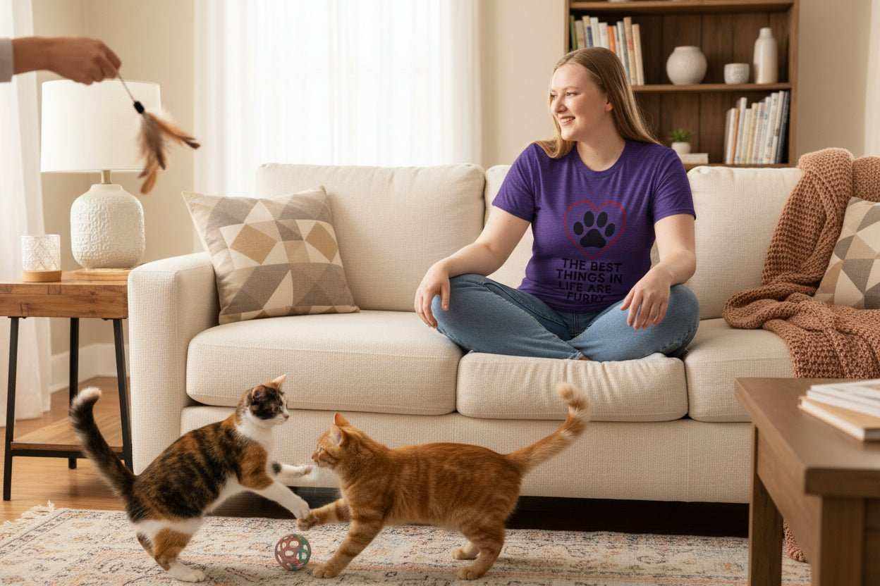 Best Things in Life Are Furry T-Shirt – Funny Dog & Cat Lover Gift Tee - WJMAPPAREL.COM