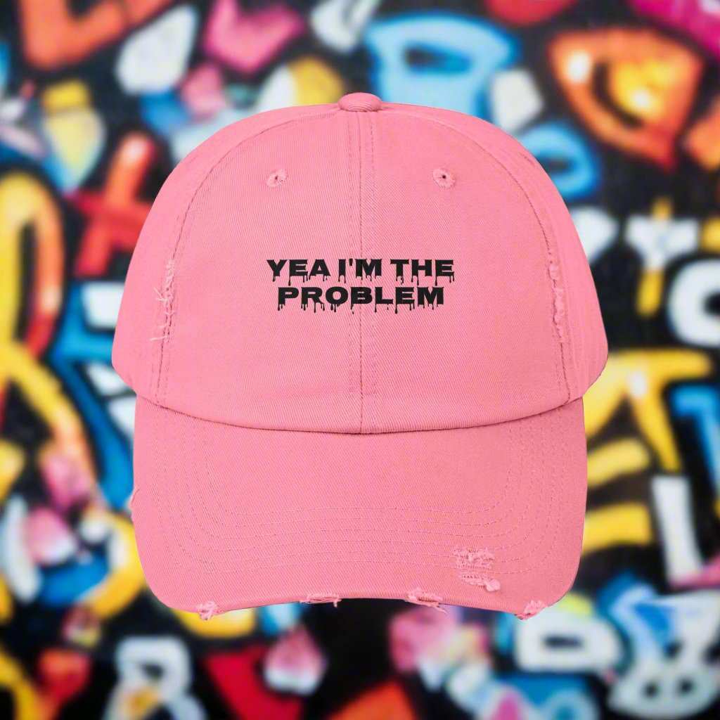 Yea I’m The Problem Dad Hat – Funny Sarcastic Adjustable Cap Gift - WJMAPPAREL.COM