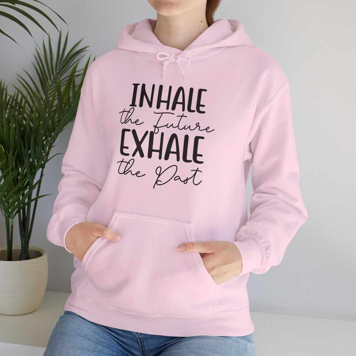 Inhale The Future Exhale The Past Hoodie – Inspirational Mindfulness Sweatshirt Gift - WJMAPPAREL.COM