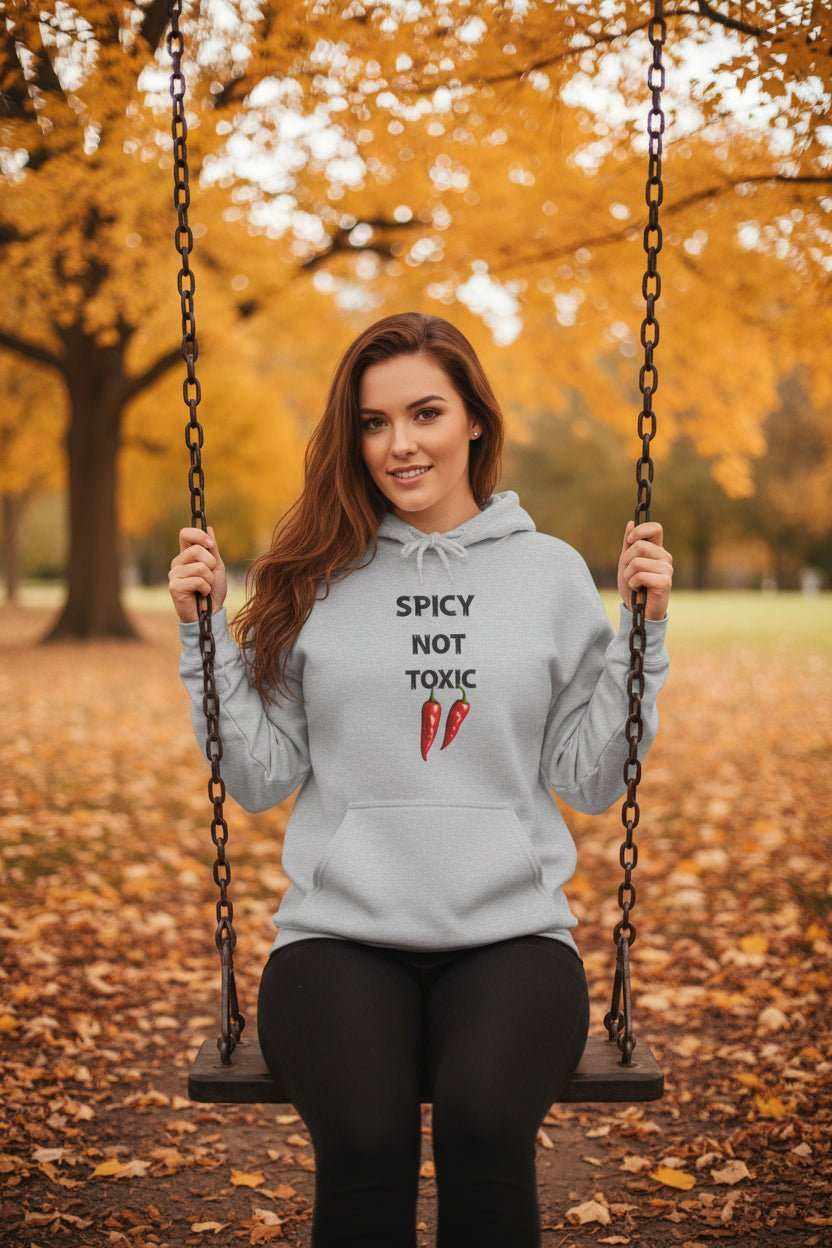 Spicy Not Toxic Hoodie – Bold Funny Statement Sweatshirt Gift - WJMAPPAREL.COM