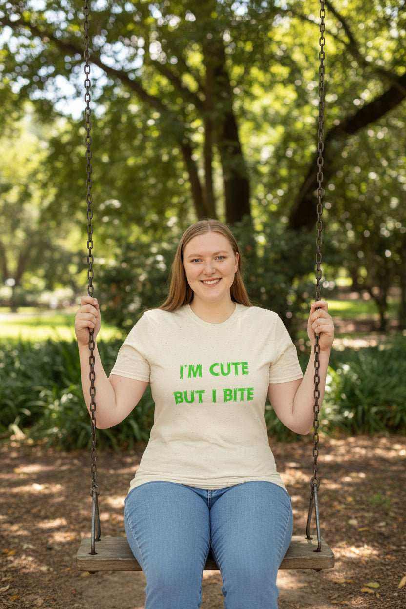 Cute But I Bite T-Shirt – Funny Sassy Graphic Tee Gift - WJMAPPAREL.COM