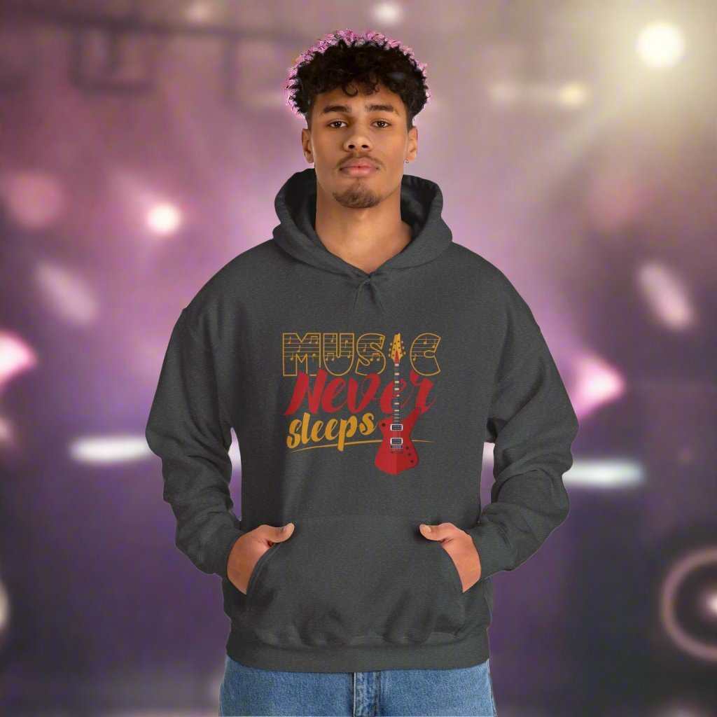 Music Never Sleeps Hoodie – Musician & DJ Sweatshirt Gift - WJMAPPAREL.COM