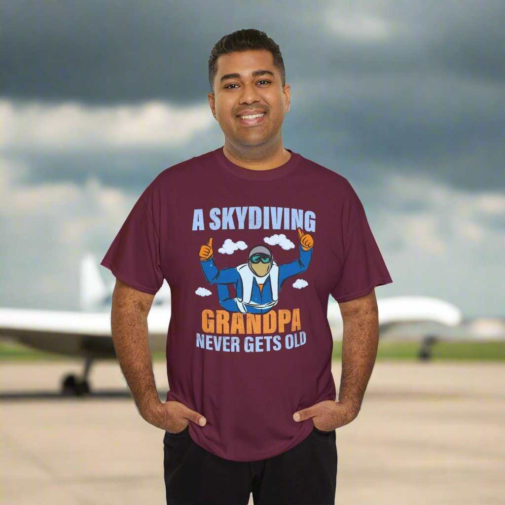 A Skydiving Grandpa Never Gets Old T-Shirt – Funny Skydiver Grandpa Gift - WJMAPPAREL.COM
