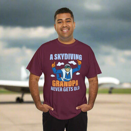 A Skydiving Grandpa Never Gets Old T-Shirt – Funny Skydiver Grandpa Gift - WJMAPPAREL.COM