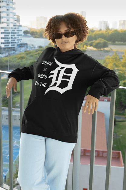 Born & Bred Detroit “D” Graphic Hoodie – Michigan Pride Sweatshirt Gift - WJMAPPAREL.COM