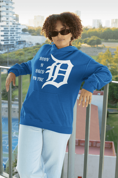 Born & Bred Detroit “D” Graphic Hoodie – Michigan Pride Sweatshirt Gift - WJMAPPAREL.COM