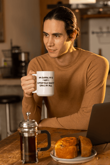 Don’t Care At All 11oz Mug – Funny Sarcastic Coffee Mug Gift - WJMAPPAREL.COM