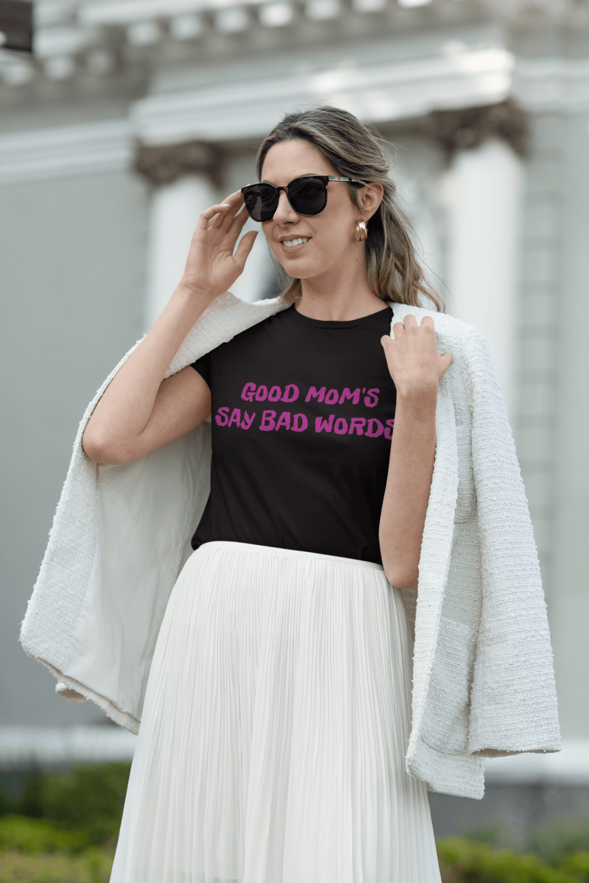 Good Moms Say Bad Words Shirt – Funny Mom Graphic Tee Gif - WJMAPPAREL.COM