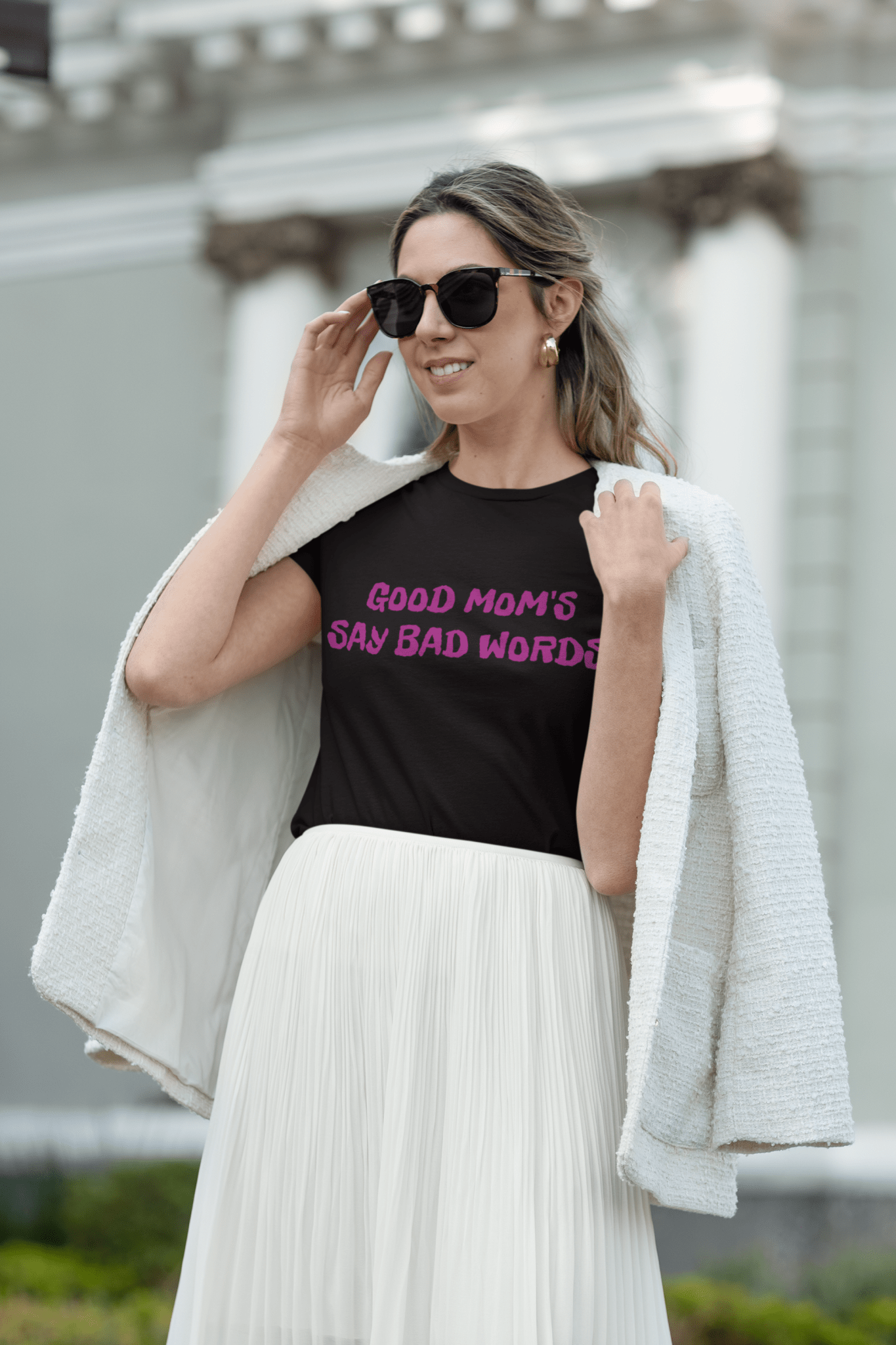 Good Moms Say Bad Words Shirt – Funny Mom Graphic Tee Gif - WJMAPPAREL.COM