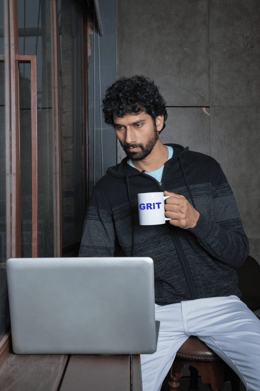 GRIT 11oz Coffee Mug – Motivational Success Mindset Gift - WJMAPPAREL.COM