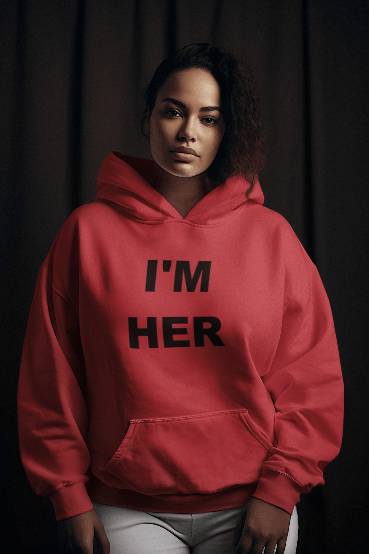 I’m Her Graphic Hoodie – Bold Confident Women’s Sweatshirt Gift - WJMAPPAREL.COM