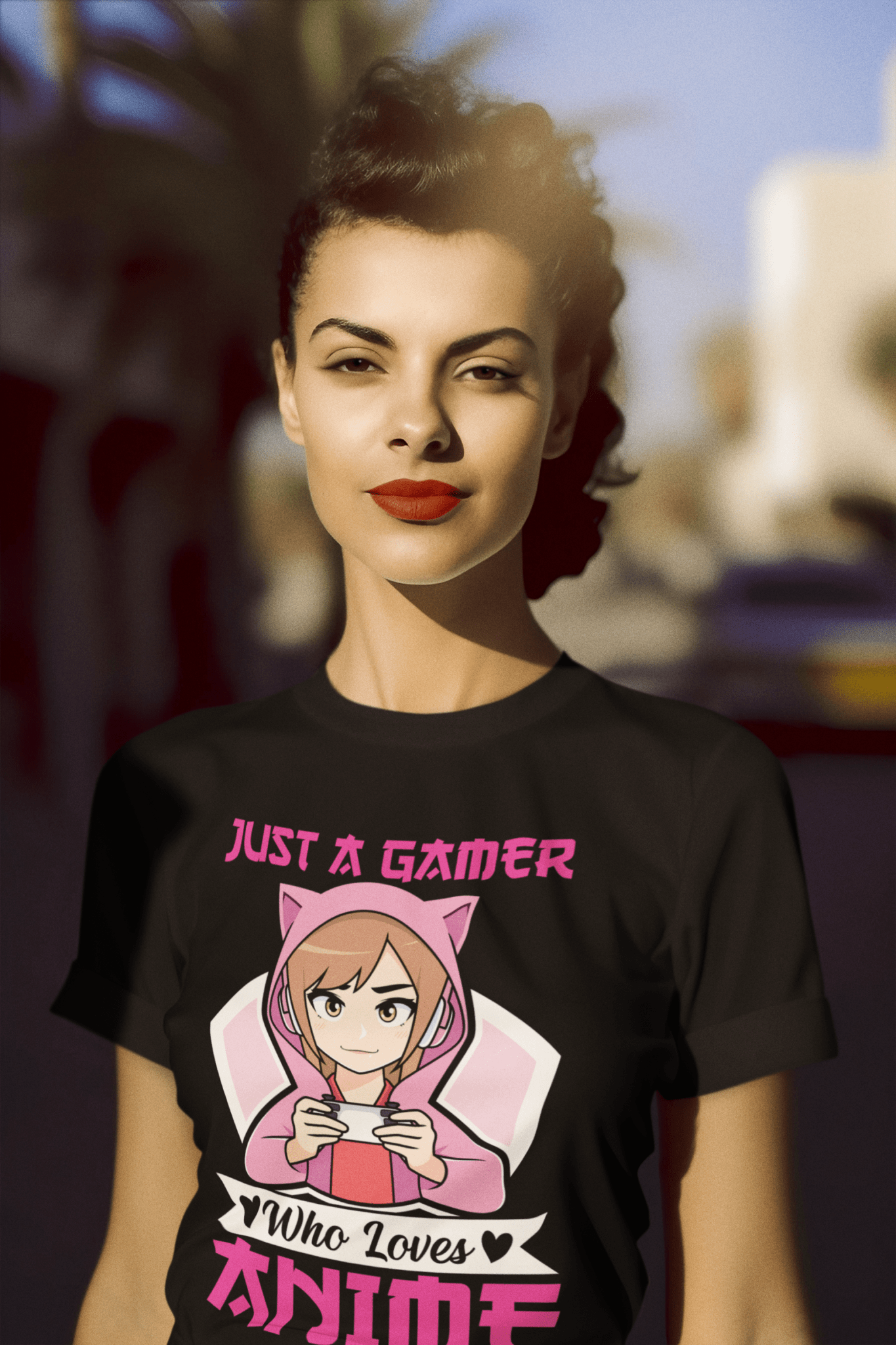 Just a Gamer Who Loves Anime T-Shirt – Funny Gaming Graphic Tee Gift - WJMAPPAREL.COM