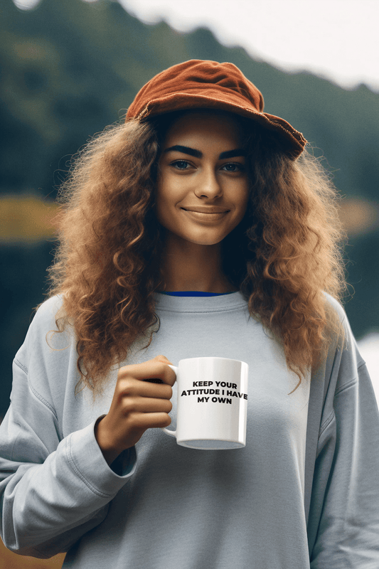 Keep Your Attitude 11oz Mug – Funny Sarcastic Coffee Mug Gift - WJMAPPAREL.COM