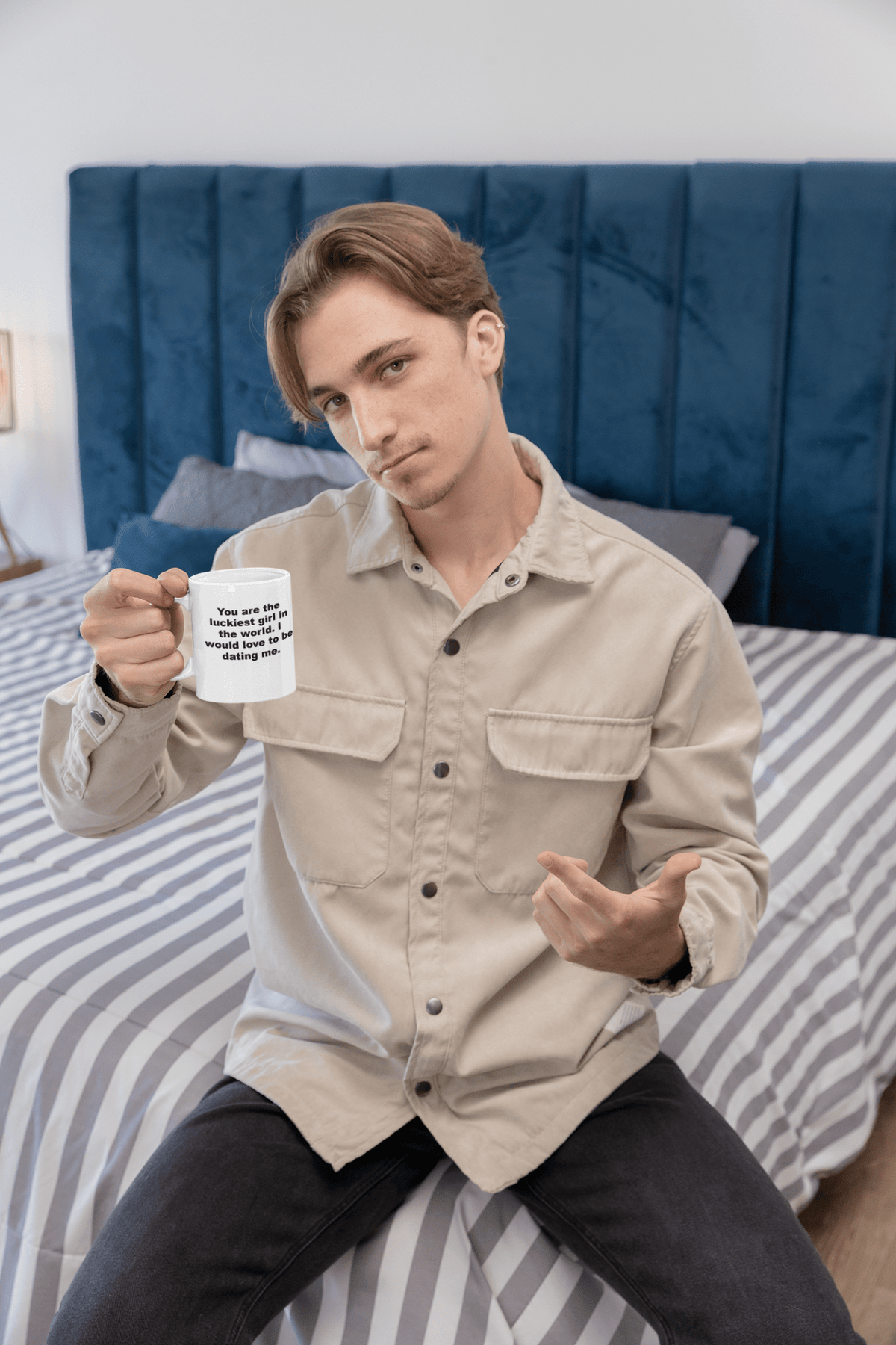 Luckiest Girl In The World 11oz Mug – Romantic Coffee Mug Gift - WJMAPPAREL.COM