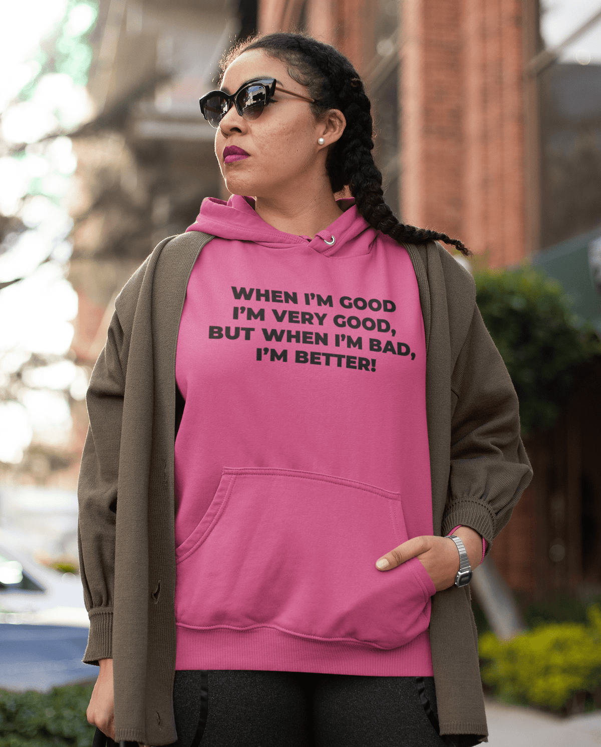When I’m Good I’m Very Good Hoodie – Funny Quote Sweatshirt Gift - WJMAPPAREL.COM