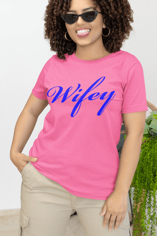 Wifey T-Shirt – Cute Wife Graphic Tee Anniversary Gift - WJMAPPAREL.COM