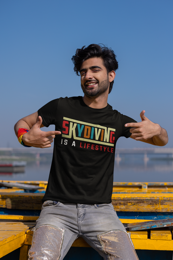 Skydiving Is A Lifestyle t-shirt helps you experience the perfect blen