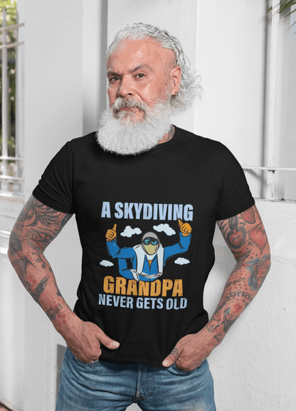 A Skydiving Grandpa Never Gets Old T-Shirt – Funny Skydiver Grandpa Gift - WJMAPPAREL.COM